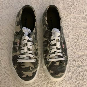 Superga Camo Print Sneakers